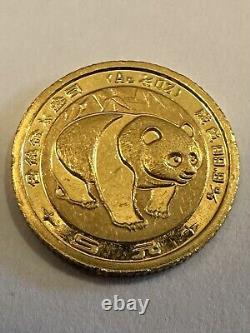 1983 China 5 Yuan Gold 1/20 Oz Panda RARE KEY DATE