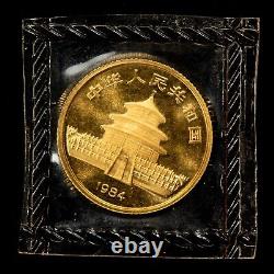 1984 10 Yuan China 1/10 oz Gold Panda Coin Sealed OMP SKU-G3307