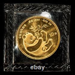 1984 10 Yuan China 1/10 oz Gold Panda Coin Sealed OMP SKU-G3307