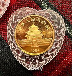 1984 China G50Y 50 Yuan 1/2 Oz. Gold Panda, Mint State Condition. Sale