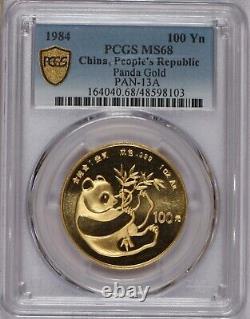 1984 Gold Panda 1 oz. 100 Yuan PCGS MS68
