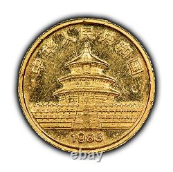 1988 5 Yuan China 1/20 oz Gold Panda Coin SKU-G3279