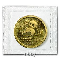 1989 China 1/20 oz Gold Panda Small Date BU (Sealed)