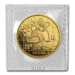 1989 China 1/4 oz Gold Panda Large Date BU (Sealed) SKU #13422