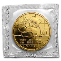 1989 China 1/4 oz Gold Panda Small Date BU (Sealed) SKU#63665