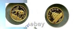 1990 China Panda 1/20 Ounce Gold Coin Ch Bu 9402r