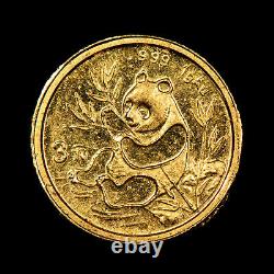 1991 3 Yuan China 1 Gram Gold Panda Coin SKU-G3275