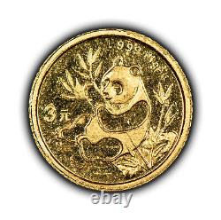 1991 3 Yuan China 1 Gram Gold Panda Coin SKU-G3296