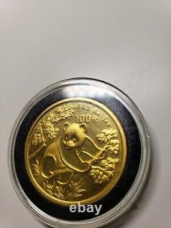1992 1 oz Gold Chinese Panda 100 Yuan