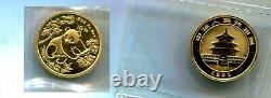 1992 50 Yuan China Panda 1/10 Ounce Gold Coin Sealed 7941r