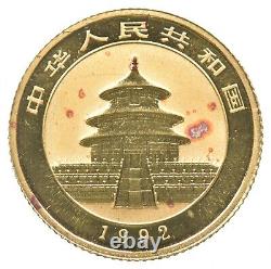 1992 China 10 Yuan 1/10 Oz Gold Panda 6488