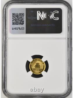 1994 China Panda Large Date 1/20 oz Gold Coin NGC MS 69