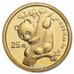 1996 China 1/4 oz Gold Panda Small Date BU (Sealed)