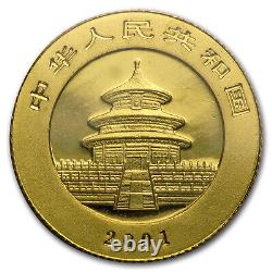 2001 China 1/10 oz Gold Panda BU (Sealed)