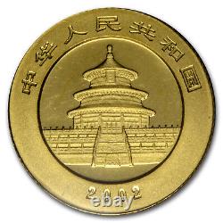 2002 China 1/20 oz Gold Panda BU (Sealed)