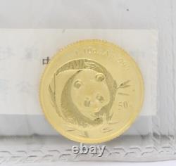 2003 China 1/10 oz. 999 Gold Panda BU (Sealed)