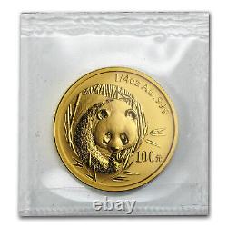 2003 China 1/4 oz Gold Panda BU (Sealed)