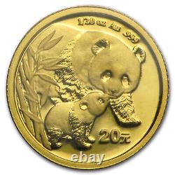 2004 China 1/20 oz Gold Panda BU (Sealed)