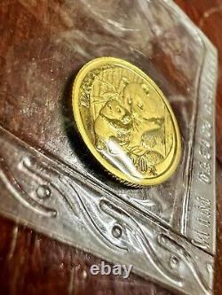 2005 Bu. 999 Gold China Panda 50 Yuan 1/10 Oz Sealed Coin Mint State