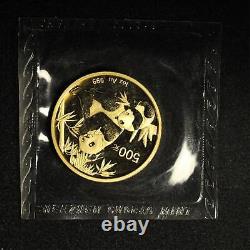 2007 China 1 oz Gold Panda in Orig. Shenzen Mint Plastic Free Shipping USA