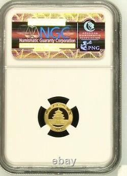 2009 20 Yuan China Gold Panda. NGC MS70 Brown Label. 1/20 Oz. 999 Fine Gold