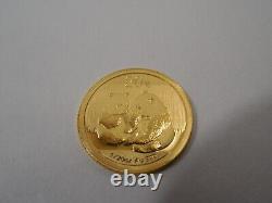 2009 China Panda 1/20 oz 20 Yuan Gold Coin 1/20 oz. 999 Fine Gold