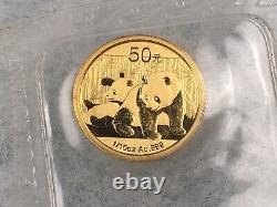 2010 China Panda 1/10 oz Gold 50Y Uncirculated Coin Mint Sealed