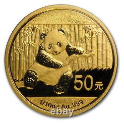 2014 China 1/10 oz Gold Panda BU (Sealed) SKU #79056
