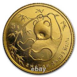 China 1/20 oz Gold Panda BU (Random Year, Sealed)