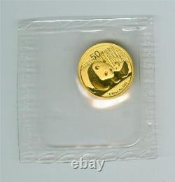 China 2011 50 Yuan 1/10.999 Gold Panda Gem Bu In Original Mint Sealed Sleeve