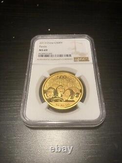 China? 2013 Gold Coin 500 Yuan Panda 1 Oz NGC MS69