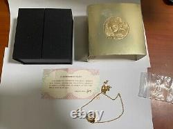China 2021 gold panda coin with Pendant necklace, made by China gold coin Inc