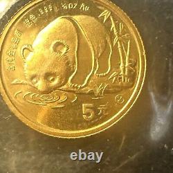 SUPERB GEM BU 1987-Y China 1/20 oz Gold Panda (Sealed)