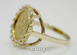 Without Stone Coin Vintage 1985 China Panda 14k Yellow Gold plated Wedding Ring